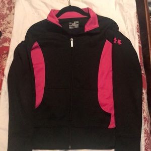 Womens Under Armour Black & Pink Jacket XS